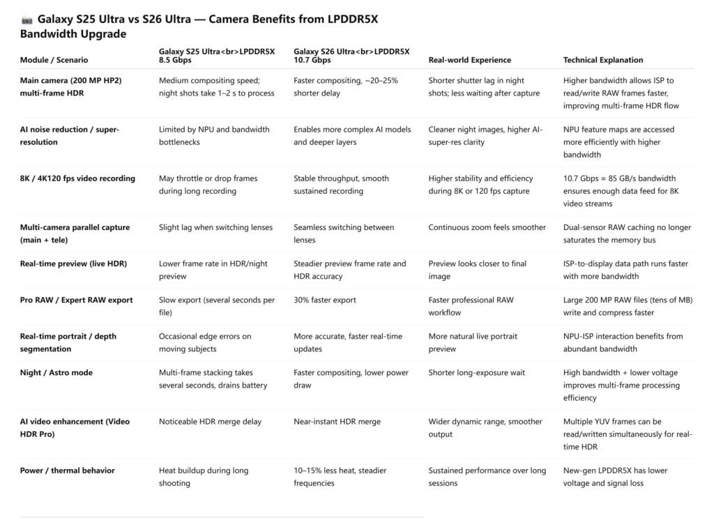 Descubre la RAM ultrarrápida del Galaxy S26 Ultra g5ikupybcamo4wq